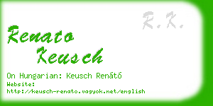 renato keusch business card
